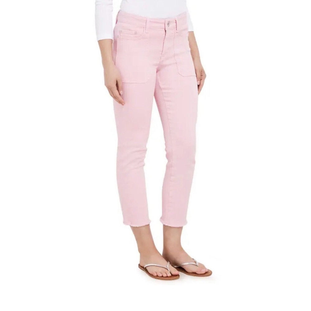 NWT Vineyard Vines Jamie Patch Pocket Jeans Size 36 High Rise Pink Cloud